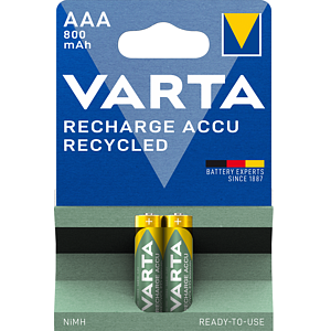 VARTA 56813 Accu Recycled AAA 800mAh BL2