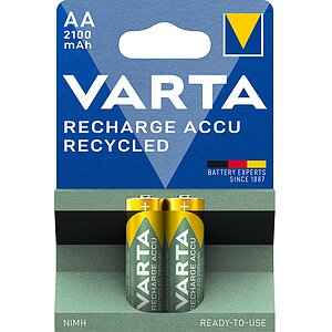 VARTA 56816 Accu Recycled AA 2100mAh BL2