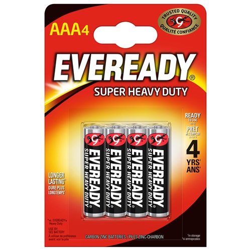 ENERGIZER Eveready Super Heavy Duty R03 AAA BL4