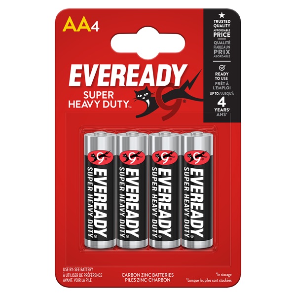 ENERGIZER Eveready Super Heavy Duty R6 AA BL4