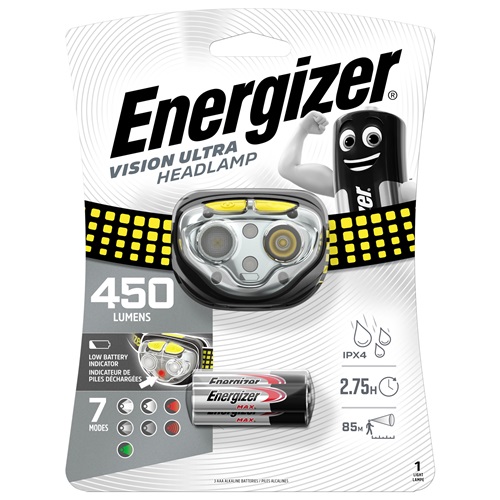 ENERGIZER 301371800 Vision Ultra Headlight icl. 3x AAA BL1