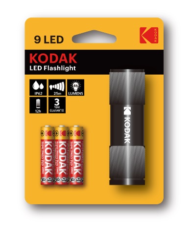 KODAK 9LED Flashlight black incl. 3x AAA BL1