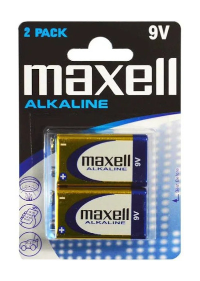 MAXELL Alkaline 6LR61 9V BL2