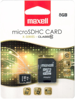 MAXELL Micro SD Class 10 + Adapter 3.0 8GB