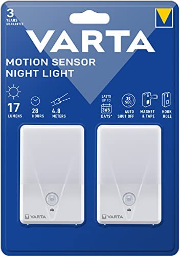 VARTA 16624 Motion Sensor Night Light Twin Pack excl. 3x AAA BL2