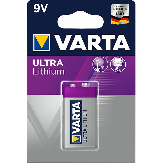 VARTA Ultra Lithium 6122 9V 1200mAh BL1