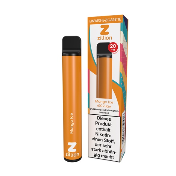 ZILLION Einweg E-Zigarette Mango Ice 20 mg