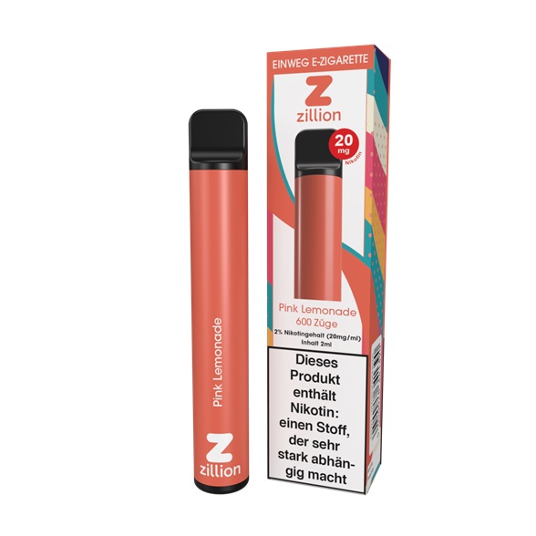 ZILLION Einweg E-Zigarette Pink Lemonade 20 mg