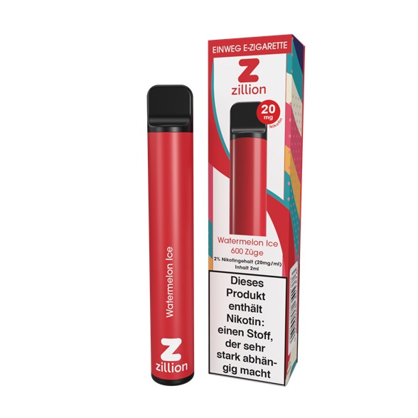 ZILLION Einweg E-Zigarette Watermelon Ice 20 mg