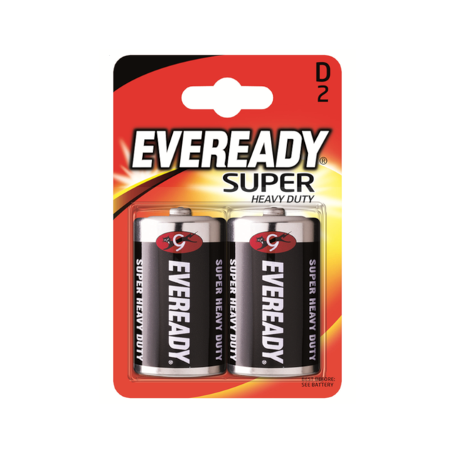 ENERGIZER Eveready Super Heavy Duty R20 D BL2