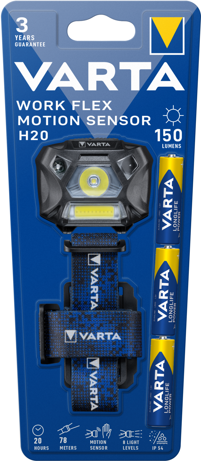VARTA 18648 Work Flex Motion Sensor H20 incl. 3x AAA BL1