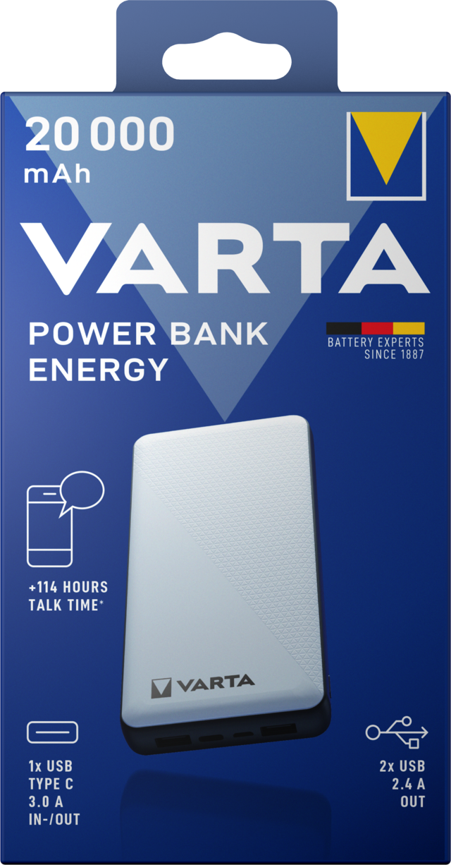 VARTA 57978 101 111 Power Bank Energy 20000