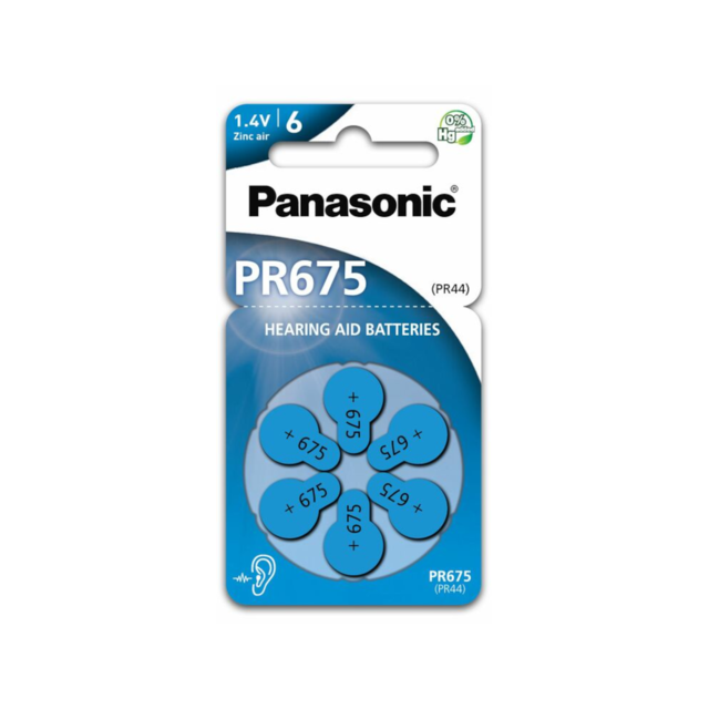PANASONIC Zinc-Air PR675 BL6