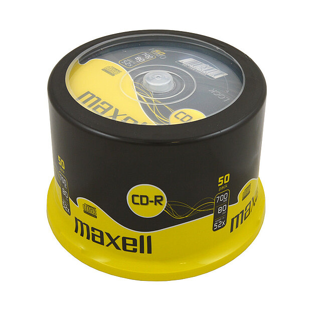 MAXELL 628523 CD-R 52xSpeed 700MB 50-Spindle