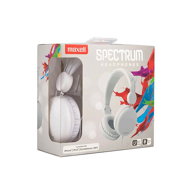 MAXELL Headphones Spectrum White