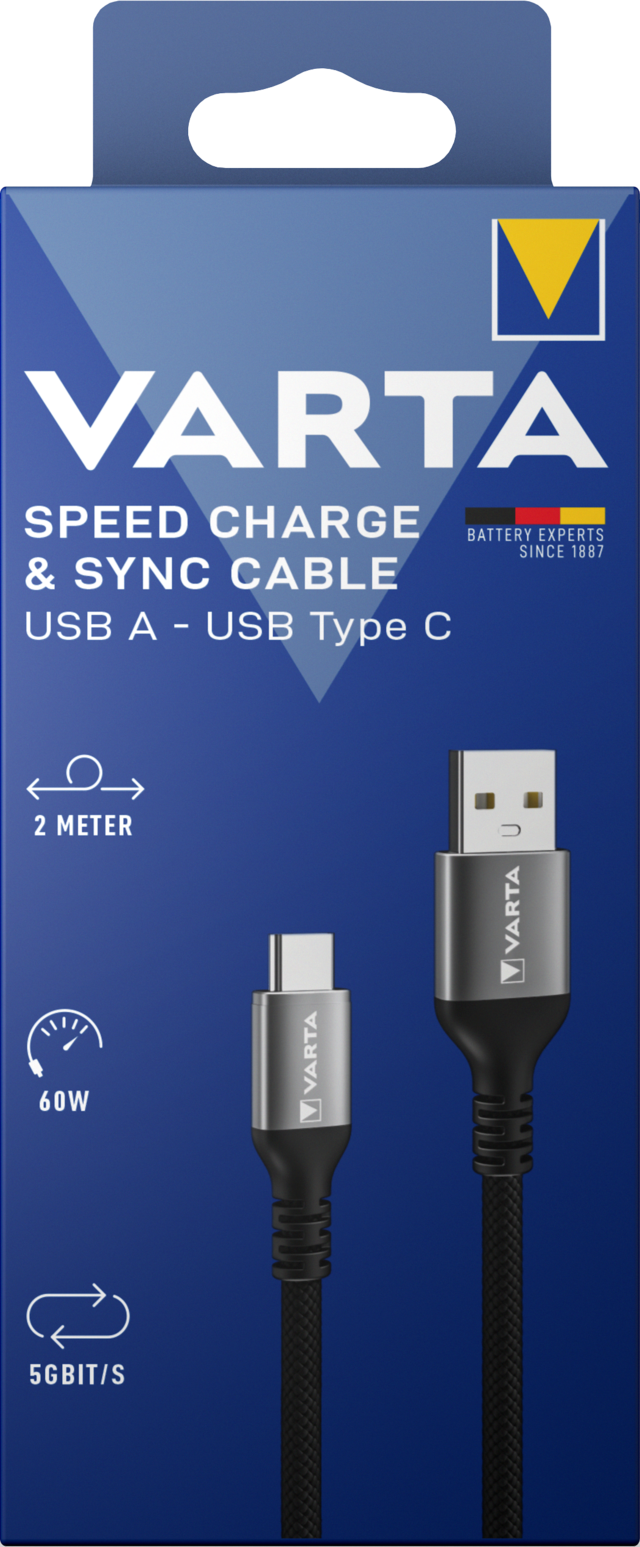 VARTA 57935 101 111 Speed Charge & Sync cable USB A to USB Type C BL1