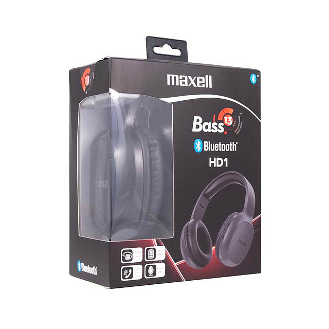 MAXELL Bluetooth Headphone B13-HD1 Bass 13 Black