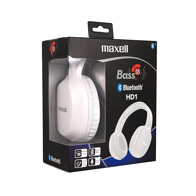 MAXELL Bluetooth Headphone B13-HD1 Bass 13 White