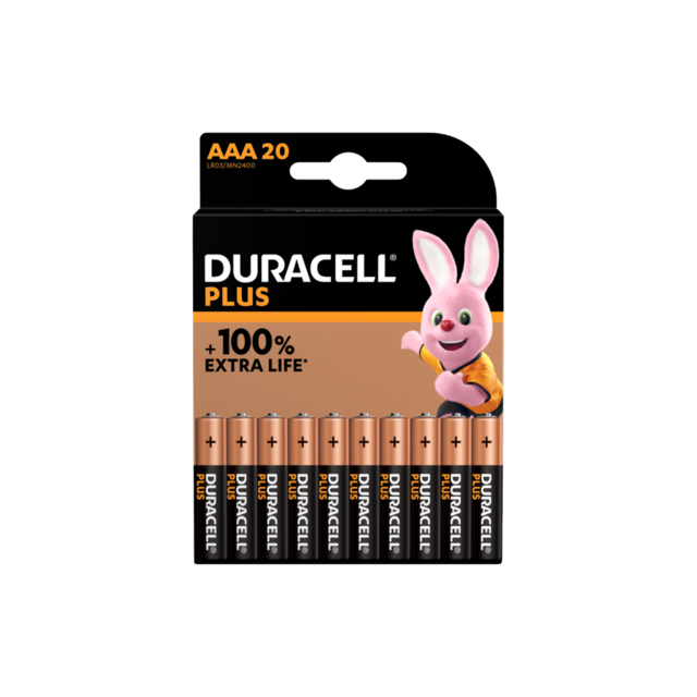 DURACELL Plus MN2400 AAA BL20