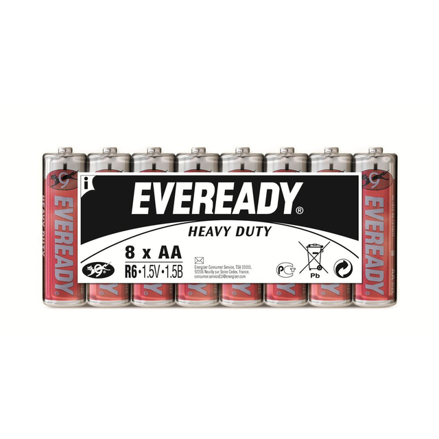 ENERGIZER Eveready Super Heavy Duty R6 AA 8-Shrink