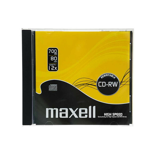 MAXELL 624860 CD-RW 4xSpeed 700MB Jewel Case 1-Pack